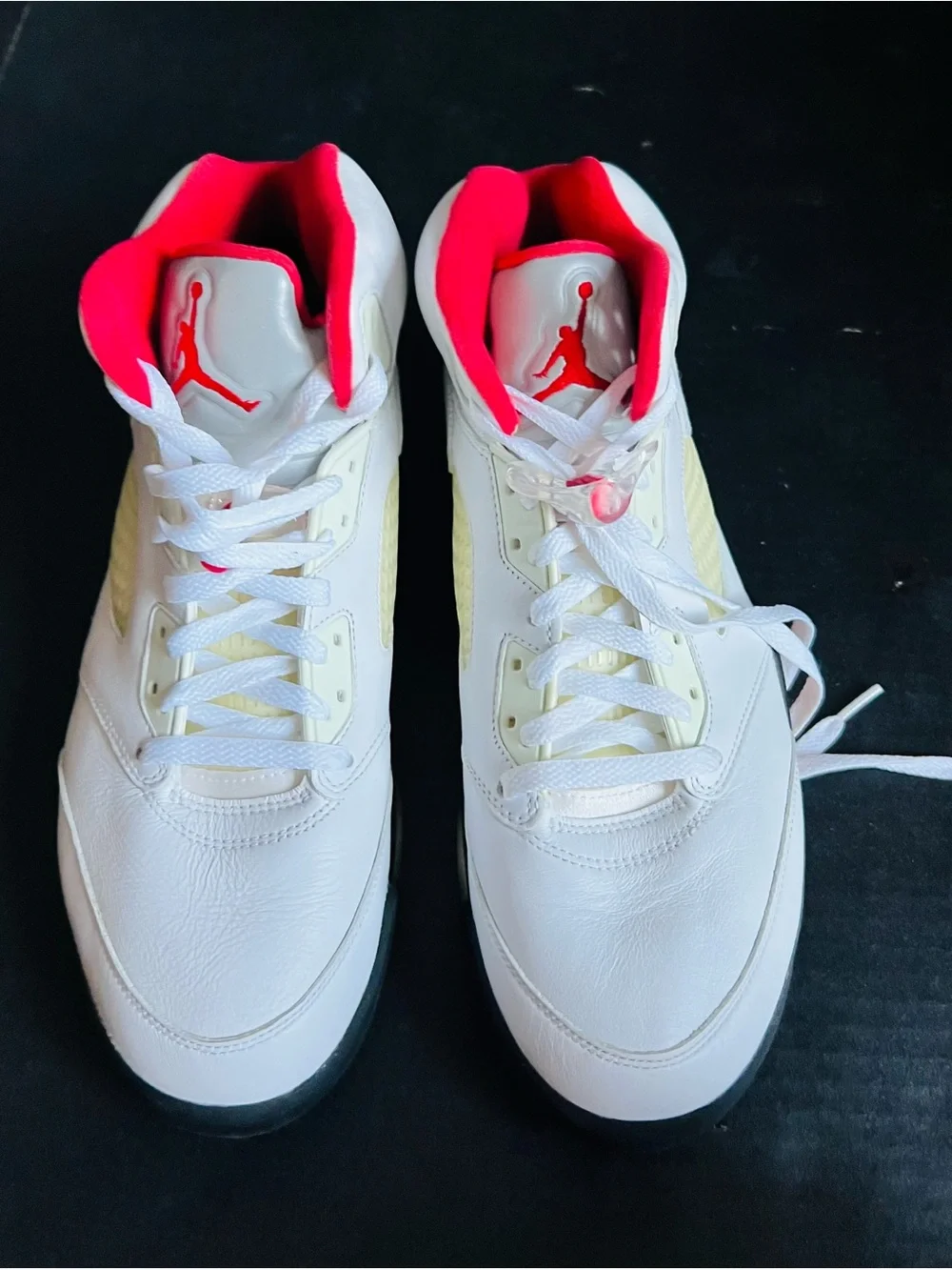 Jordan Kids White & Red High-Top Sneakers